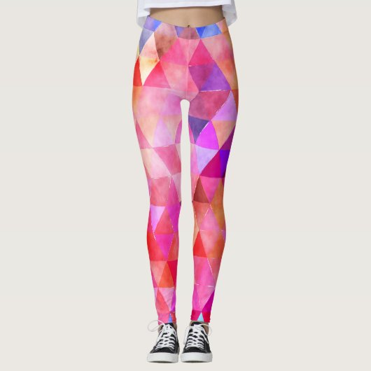 Meerkleurig, lichtroze met beschermlaag leggings (Voorkant)