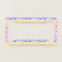 Meerkleurig Lijst voor aangepaste licentie-Bord