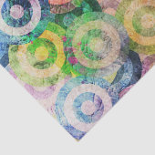 Meerkleurig loopnaalpatroon tissuepapier (Detail)