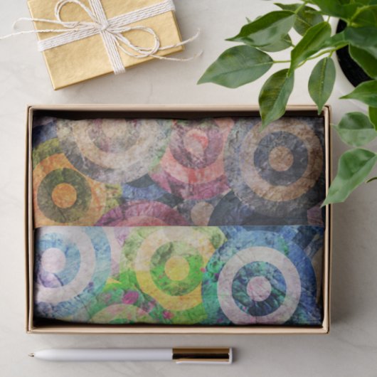 Meerkleurig loopnaalpatroon tissuepapier (Geschenk)