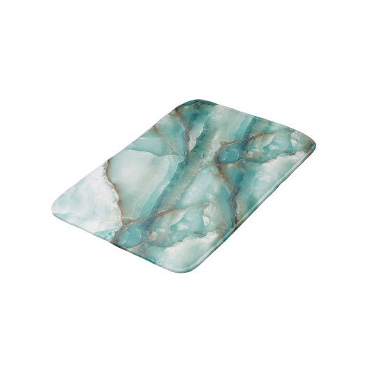 Meerkleurig marmer: Onyx-glaseffect. Badmat (Gekanteld)