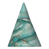 Meerkleurig marmer: Onyx-glaseffect. Feesthoedjes (Rechts)