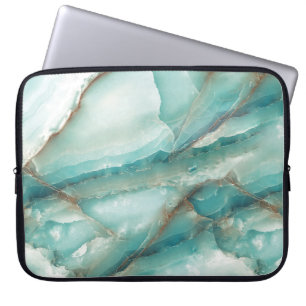 Meerkleurig marmer: Onyx-glaseffect. Laptop Sleeve