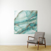 Meerkleurig marmer: Onyx-glaseffect. Wandkleed (In situ)