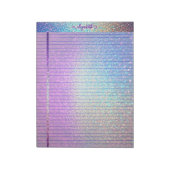 Meerkleurig met glitter bekleed Notitieblok (Linkerzijde)