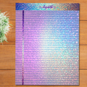 Meerkleurig met glitter bekleed Notitieblok