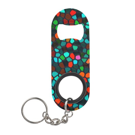 Meerkleurig Mini Flessenopener (Voorkant)