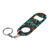 Meerkleurig Mini Flessenopener (Voorkant Gekanteld)