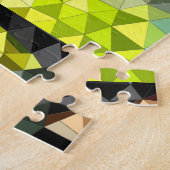 Meerkleurig mozaïekgeometrisch hedendaags werk legpuzzel (Zijkant)