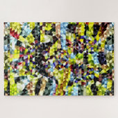 Meerkleurig mozaïekgeometrisch hedendaags werk legpuzzel (Horizontaal)