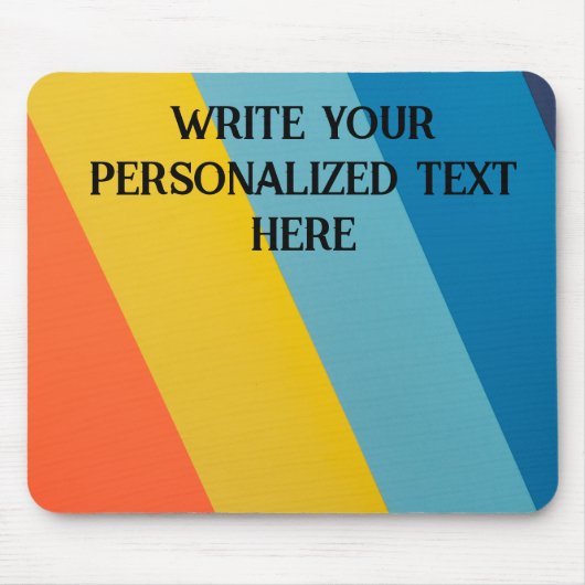 meerkleurig muismatje muismat (Voorkant)