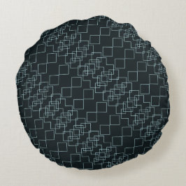 MEERKLEURIG NAADLOOS GEOMETRISCH DIAMANTPATROON ROND KUSSEN