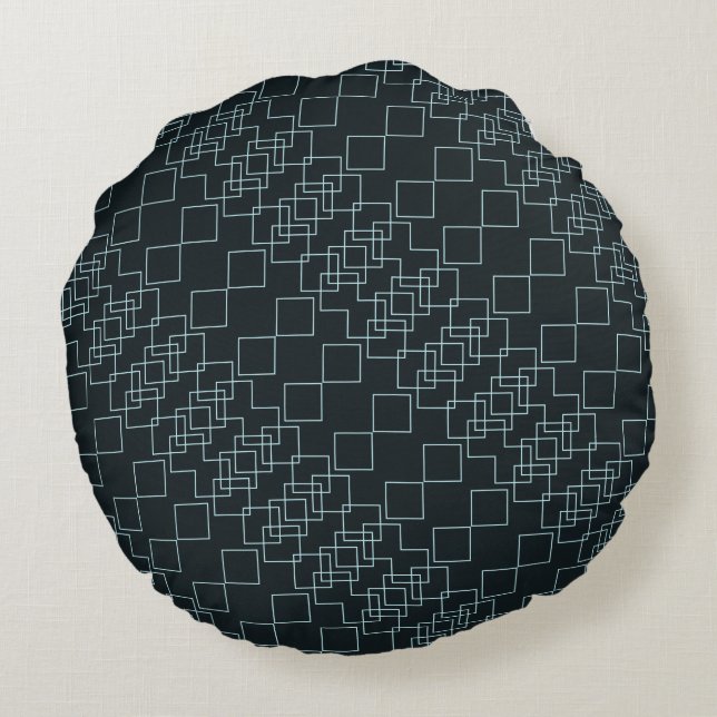 MEERKLEURIG NAADLOOS GEOMETRISCH DIAMANTPATROON ROND KUSSEN (Achterkant)