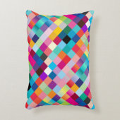 "Meerkleurig ontwerp" Accent Kussen (Voorkant(Verticaal))