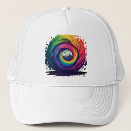 MEERKLEURIG ONTWERP TRUCKER PET (Voorkant)