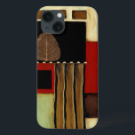 Meerkleurig paneelschilderij met bruin leder Case-Mate iPhone case<br><div class="desc">Dit meerkleurige paneelschilderij van Jennifer Goldberger bevat één bruin blad. Het kleurenpalet van de herfst past goed aan met het enige blad. Als je van herfst houdt, bladeren, of gewoon geweldige kunst, is dit de afdruk voor je. Bestel er snel zelf een!</div>