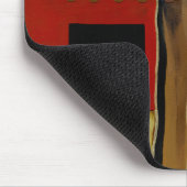 Meerkleurig paneelschilderij met bruin leder muismat (Hoek)