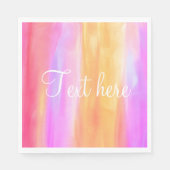 Meerkleurig papier in Napkin aanpassen Servet (Voorkant)