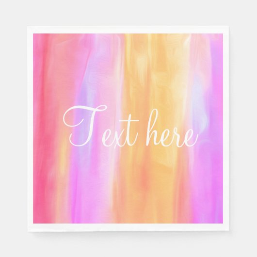 Meerkleurig papier in Napkin aanpassen Servet (Voorkant)