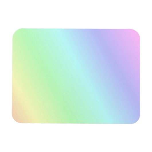 meerkleurig pastelpalet, regenboog van kleuren magneet (Horizontaal)