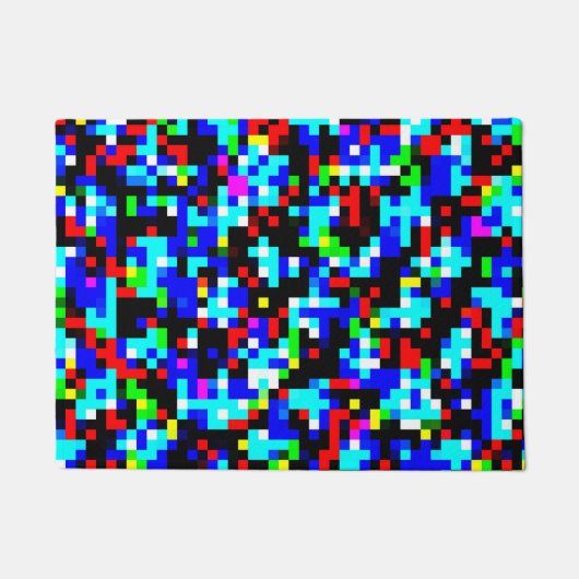 Meerkleurig patroon deurmat (Voorkant)