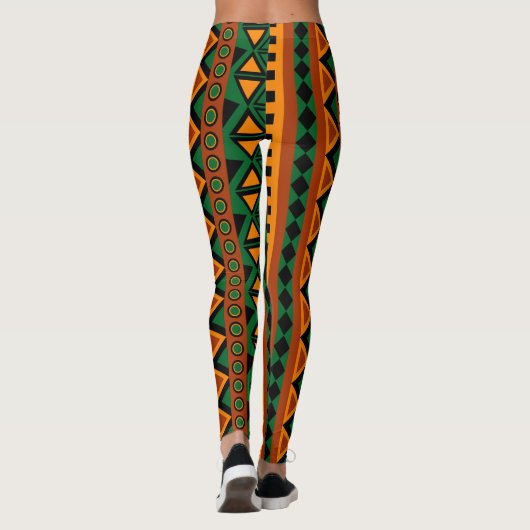 Meerkleurig patroon leggings (Achterkant)