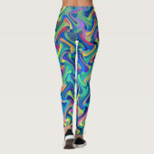 Meerkleurig patroon leggings (Achterkant)