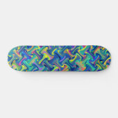 Meerkleurig patroon skateboard (Horizontaal)