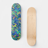 Meerkleurig patroon skateboard (Voorkant)