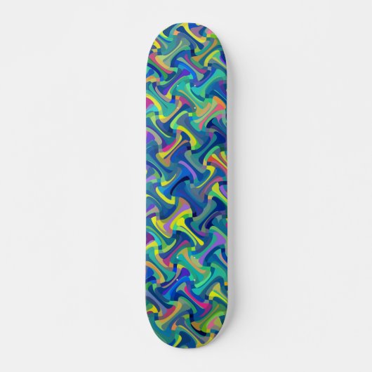 Meerkleurig patroon skateboard (Voorkant)