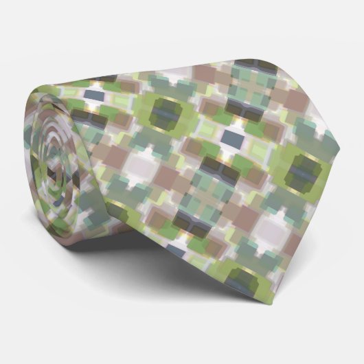 Meerkleurig patroon stropdas (Opgerold)