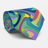 Meerkleurig patroon stropdas (Opgerold)