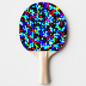 Meerkleurig patroon tafeltennisbatje (Voorkant)
