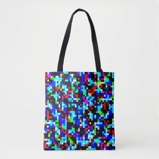 Meerkleurig patroon tote bag (Voorkant)