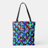 Meerkleurig patroon tote bag (Achterkant)