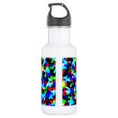 Meerkleurig patroon waterfles (Achterkant)