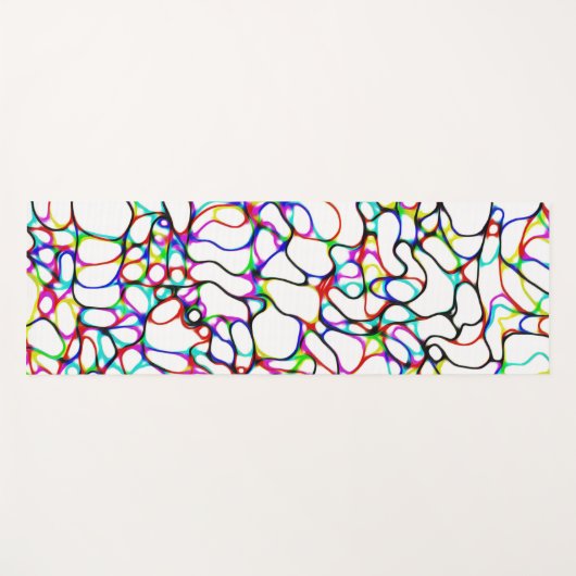 Meerkleurig patroon yogamat (Voorkant (horizontaal))