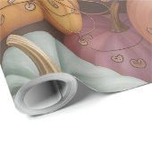 Meerkleurig pompoenpatroon inpakpapier (Rol Hoek)