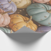 Meerkleurig pompoenpatroon inpakpapier (Hoek)