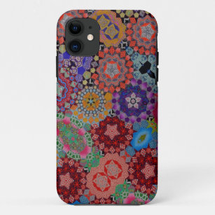 Meerkleurig Quilt Pattern iPhone 11 Hoesje