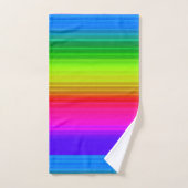 Meerkleurig, regenboog bad handdoek (Handdoek)