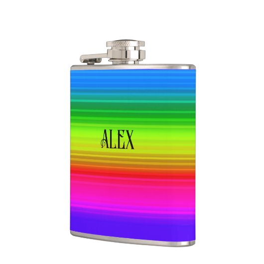 Meerkleurig, regenboog heupfles (Links)