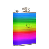 Meerkleurig, regenboog heupfles (Rechts)