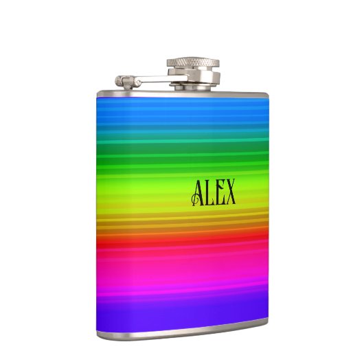 Meerkleurig, regenboog heupfles (Rechts)