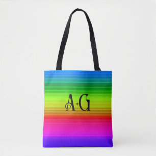 Meerkleurig, regenboog tote bag