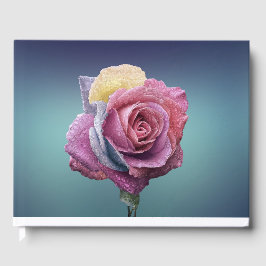 Meerkleurig Roos Gastenboek