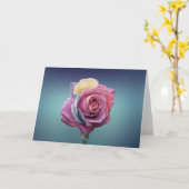 Meerkleurig Roos Kaart (Gele Bloem)