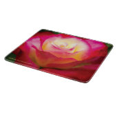 Meerkleurig Roos - KLEIN Glazen snijvlak Snijplank (Hoek)