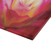 Meerkleurig Roos - MEDIUM Glazen snijvlak Snijplank (Hoek)