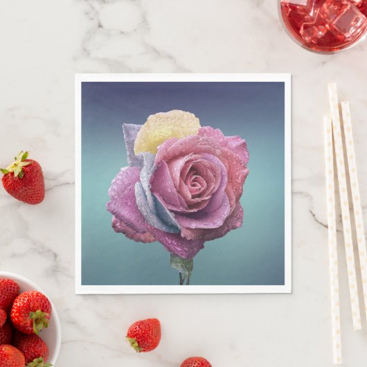 Meerkleurig Roos Servet (Insitu)